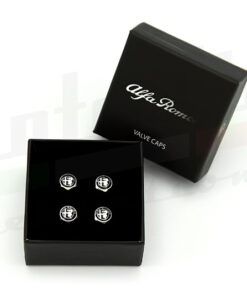 Alfa Logo Valve Caps BW (BR128)