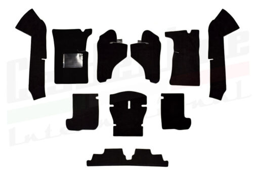 Carpet Set Black Spider 1986-94 (CS205B)