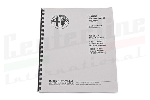 V6 L-Jetronic Manual (RM124A)